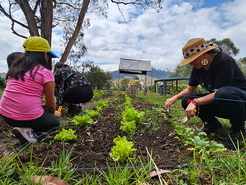 ¡Vamos a la minga: una actividad comunitaria que trabaja las huertas urbanas!